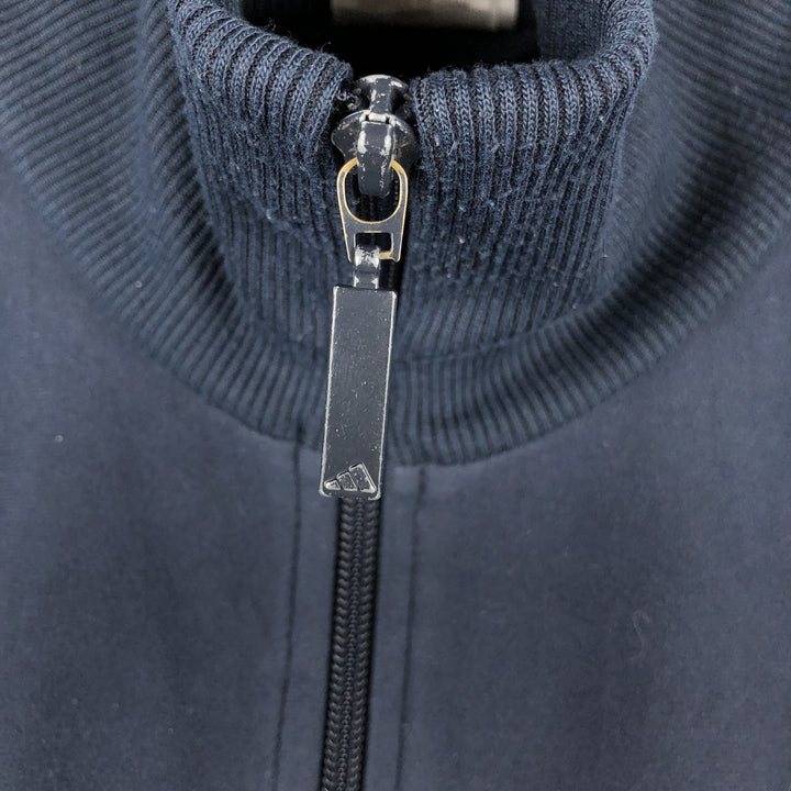 00'S Adidas Velour Jersey Track Jacket Men's XL polyester navy blue type Vintage Second Hand