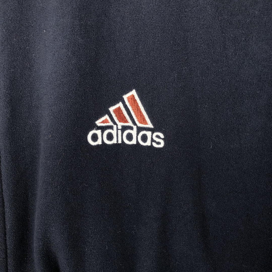 00'S Adidas Velour Jersey Track Jacket Men's XL polyester navy blue type Vintage Second Hand