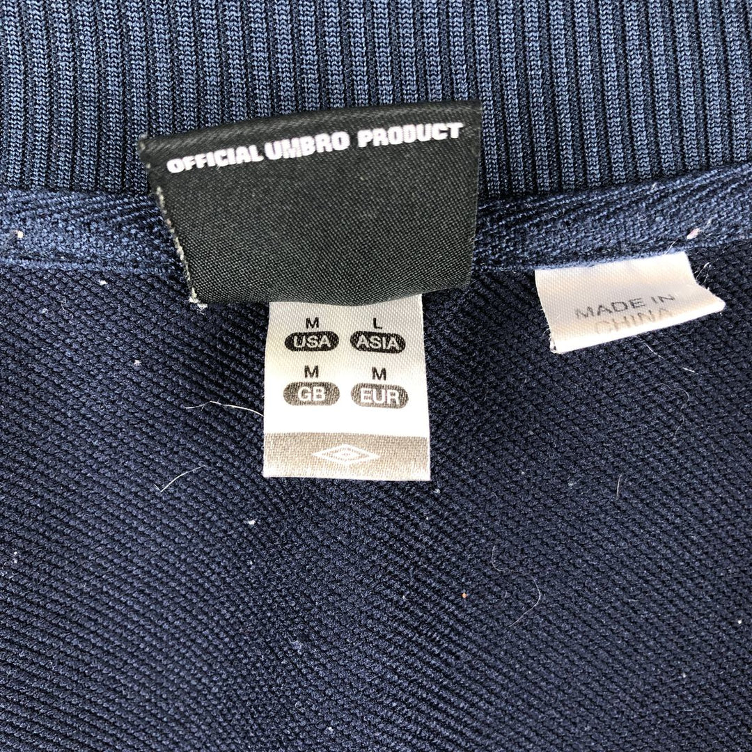 90s-00'S Umbro Jersey Track Jacket, Men's Size Medium polyester navy blue type Vintage Second Hand