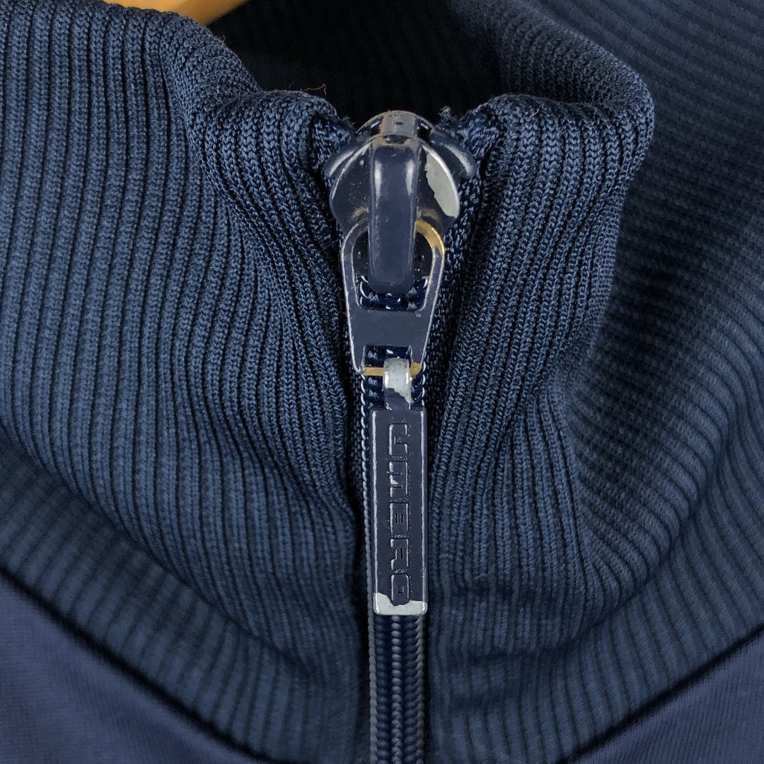 90s-00'S Umbro Jersey Track Jacket, Men's Size Medium polyester navy blue type Vintage Second Hand
