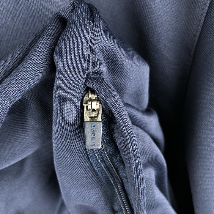 90s-00'S Umbro Jersey Track Jacket, Men's Size Medium polyester navy blue type Vintage Second Hand