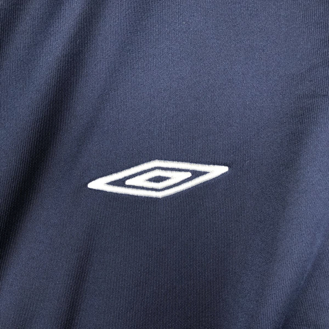 90s-00'S Umbro Jersey Track Jacket, Men's Size Medium polyester navy blue type Vintage Second Hand