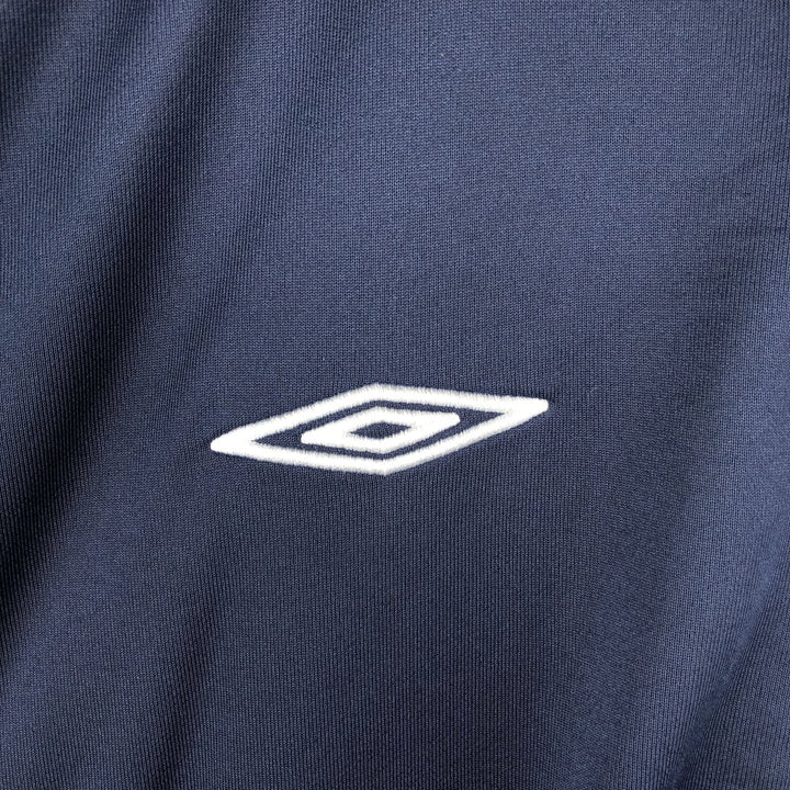 90s-00'S Umbro Jersey Track Jacket, Men's Size Medium polyester navy blue type Vintage Second Hand