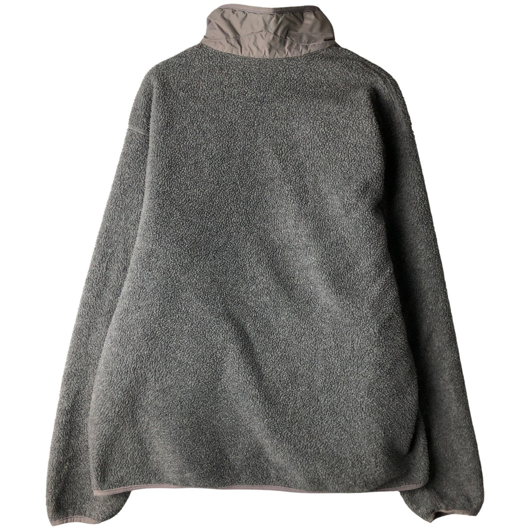 Vintage 1980'S Patagonia Triangle Tag Fleece Jacket, Made in USA, Men's XL polyester gray type Vintage Second Hand