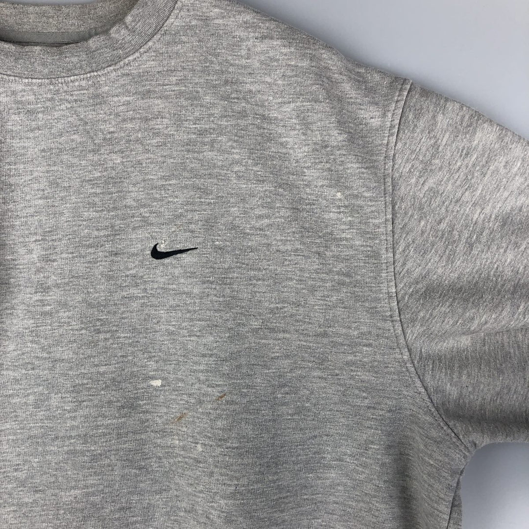 Nike logo sweatshirt, sweatshirt, men's size XL cotton gray type Vintage Second Hand