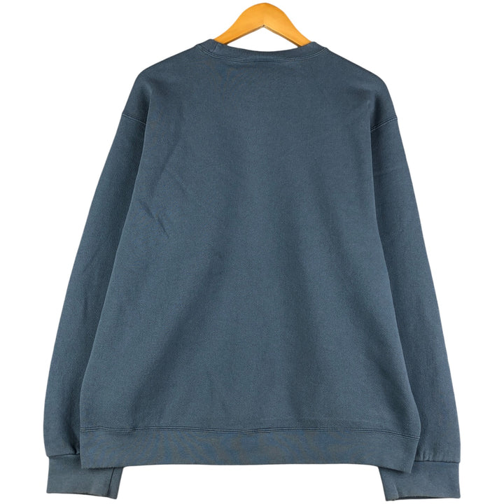 90s~ Vintage Nike One-Point Logo Sweatshirt, Men's Size L cotton blue type Vintage Second Hand