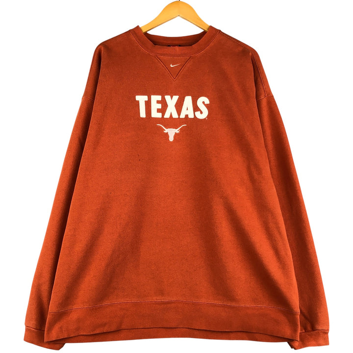 Nike College Sweatshirt, Men's XL cotton orange type Vintage Second Hand