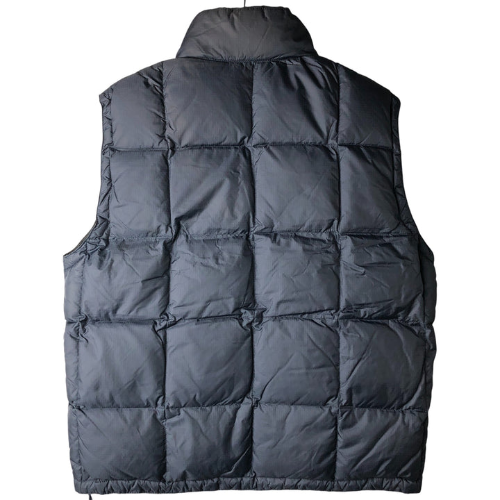 90'S GAP Vintage Reversible Ripstop Down Vest, Men's Size L Nylon navy blue type Vintage Second Hand