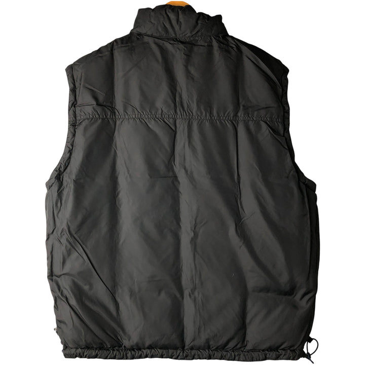 90'S GAP Vintage Reversible Ripstop Down Vest, Men's Size L Nylon navy blue type Vintage Second Hand