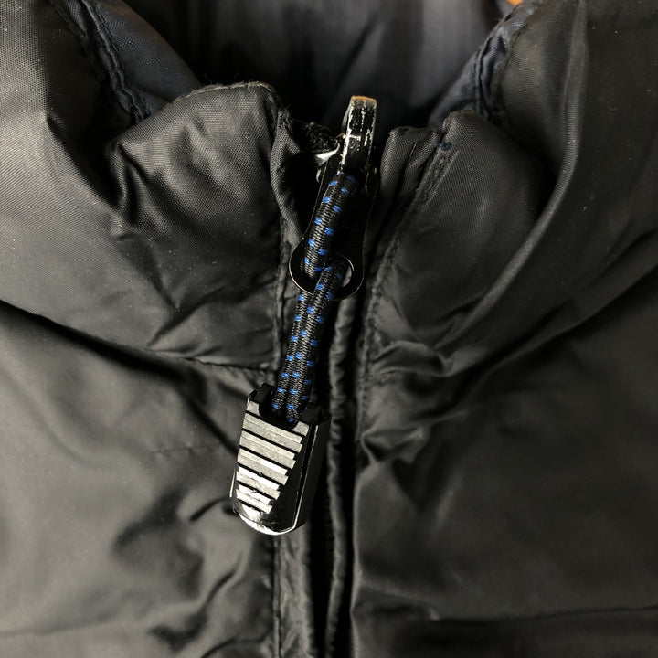 90'S GAP Vintage Reversible Ripstop Down Vest, Men's Size L Nylon navy blue type Vintage Second Hand