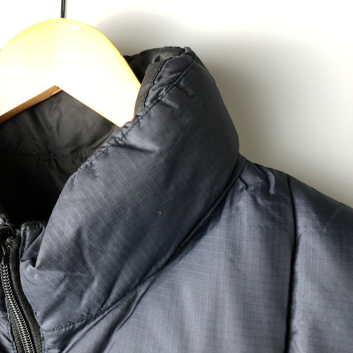 90'S GAP Vintage Reversible Ripstop Down Vest, Men's Size L Nylon navy blue type Vintage Second Hand