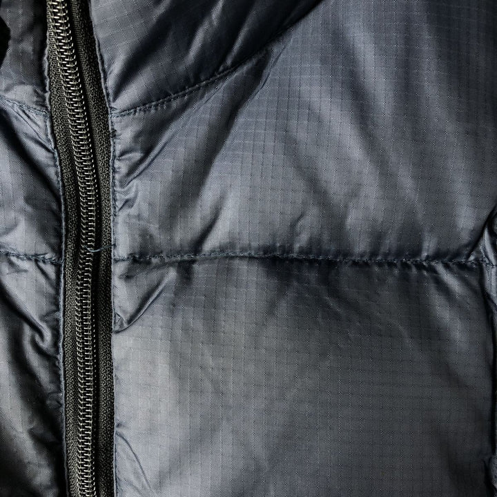 90'S GAP Vintage Reversible Ripstop Down Vest, Men's Size L Nylon navy blue type Vintage Second Hand