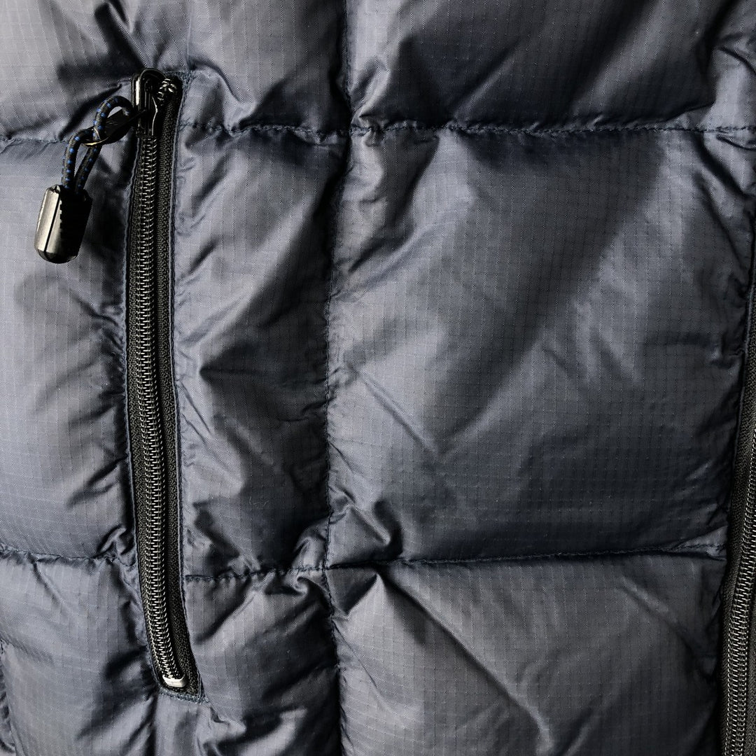 90'S GAP Vintage Reversible Ripstop Down Vest, Men's Size L Nylon navy blue type Vintage Second Hand