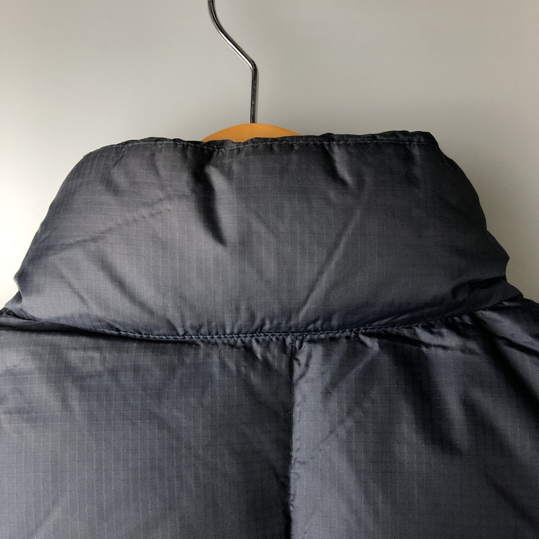 90'S GAP Vintage Reversible Ripstop Down Vest, Men's Size L Nylon navy blue type Vintage Second Hand