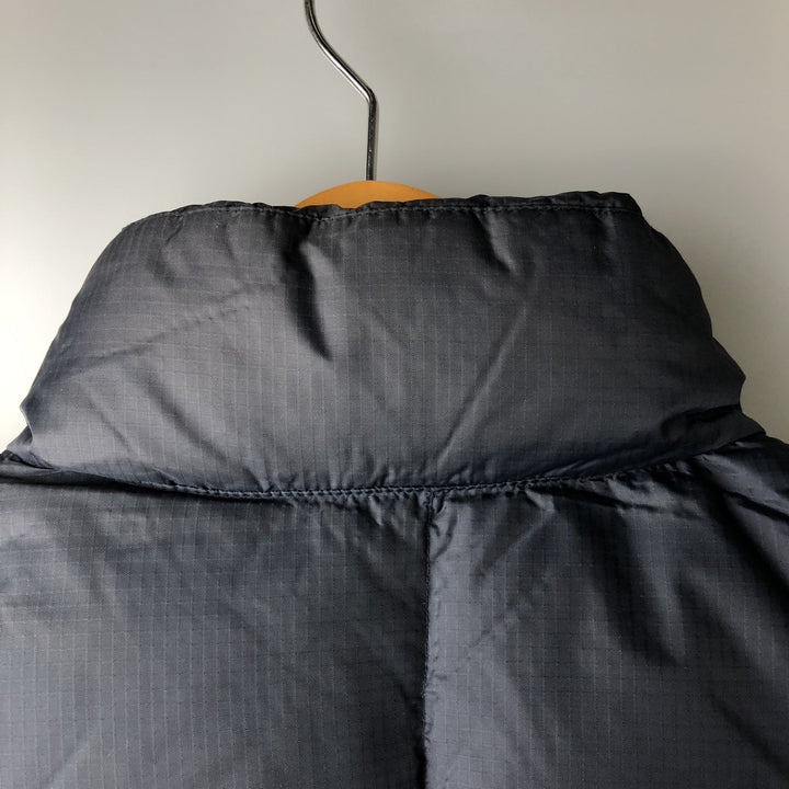 90'S GAP Vintage Reversible Ripstop Down Vest, Men's Size L Nylon navy blue type Vintage Second Hand