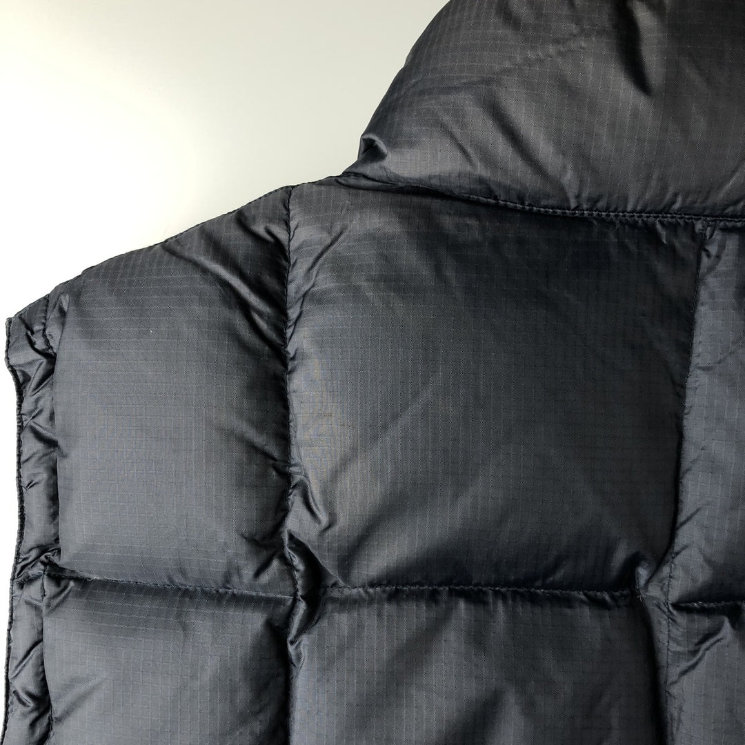90'S GAP Vintage Reversible Ripstop Down Vest, Men's Size L Nylon navy blue type Vintage Second Hand