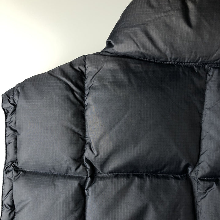90'S GAP Vintage Reversible Ripstop Down Vest, Men's Size L Nylon navy blue type Vintage Second Hand