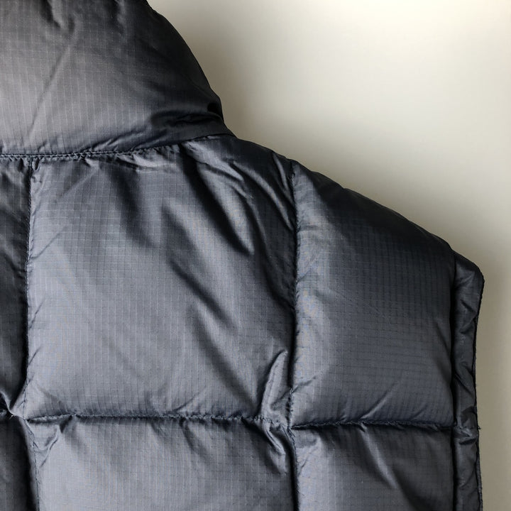 90'S GAP Vintage Reversible Ripstop Down Vest, Men's Size L Nylon navy blue type Vintage Second Hand