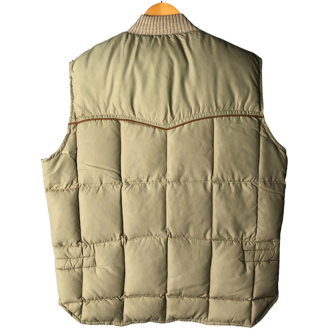 ANTHONY'S BUCKHIDE BRAND Men's Vintage Down Vest, Size L unclear Beige type Vintage Second Hand