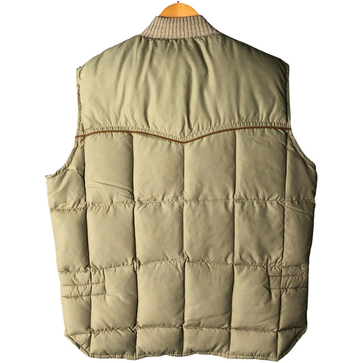 ANTHONY'S BUCKHIDE BRAND Men's Vintage Down Vest, Size L unclear Beige type Vintage Second Hand