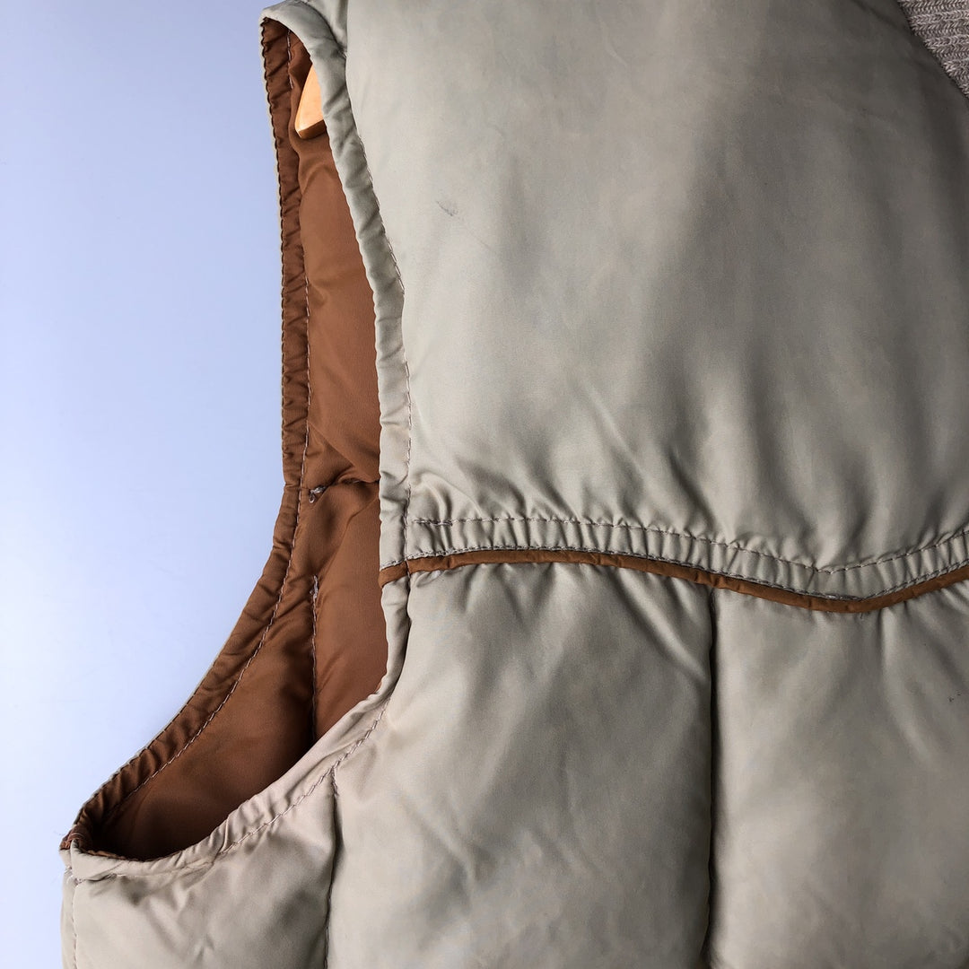ANTHONY'S BUCKHIDE BRAND Men's Vintage Down Vest, Size L unclear Beige type Vintage Second Hand