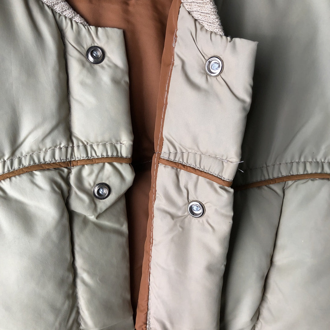 ANTHONY'S BUCKHIDE BRAND Men's Vintage Down Vest, Size L unclear Beige type Vintage Second Hand