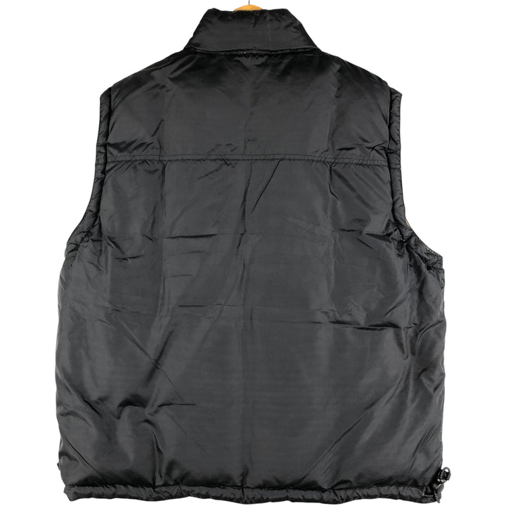 90'S GAP Vintage Reversible Ripstop Down Vest, Men's Size L Nylon black type Vintage Second Hand
