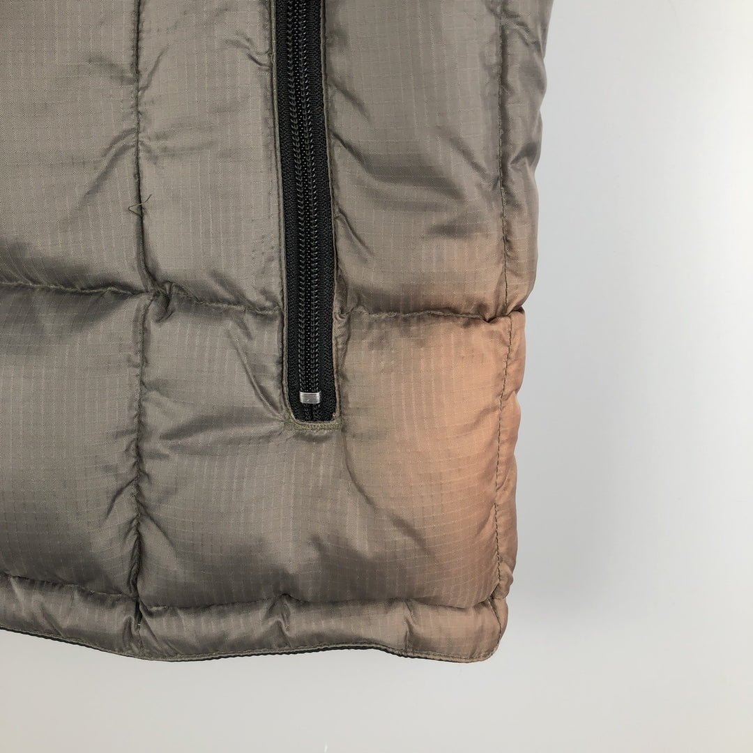 90'S GAP Vintage Reversible Ripstop Down Vest, Men's Size L Nylon black type Vintage Second Hand