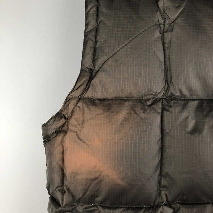 90'S GAP Vintage Reversible Ripstop Down Vest, Men's Size L Nylon black type Vintage Second Hand