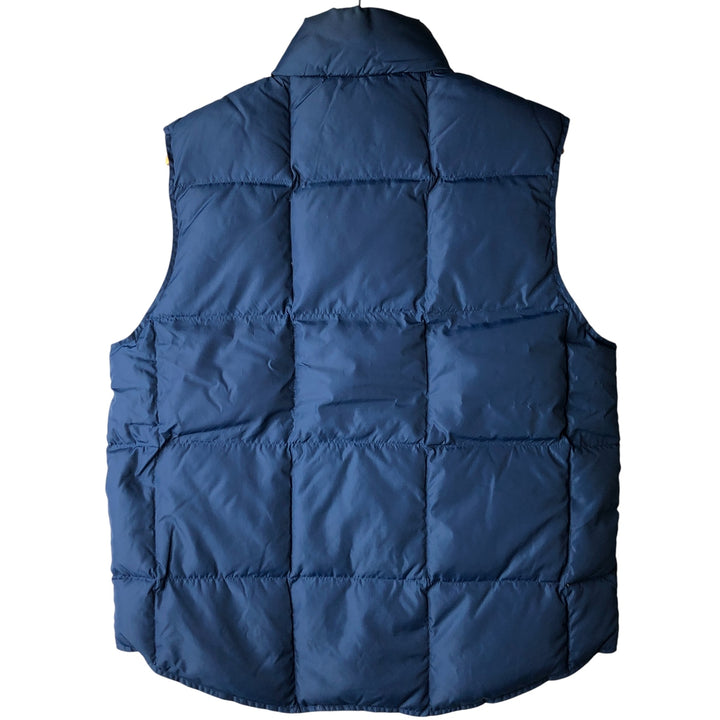 Vintage 80s-90'S Lands' End goose down vest, size M, men's Nylon Navy blue Vintage Second Hand