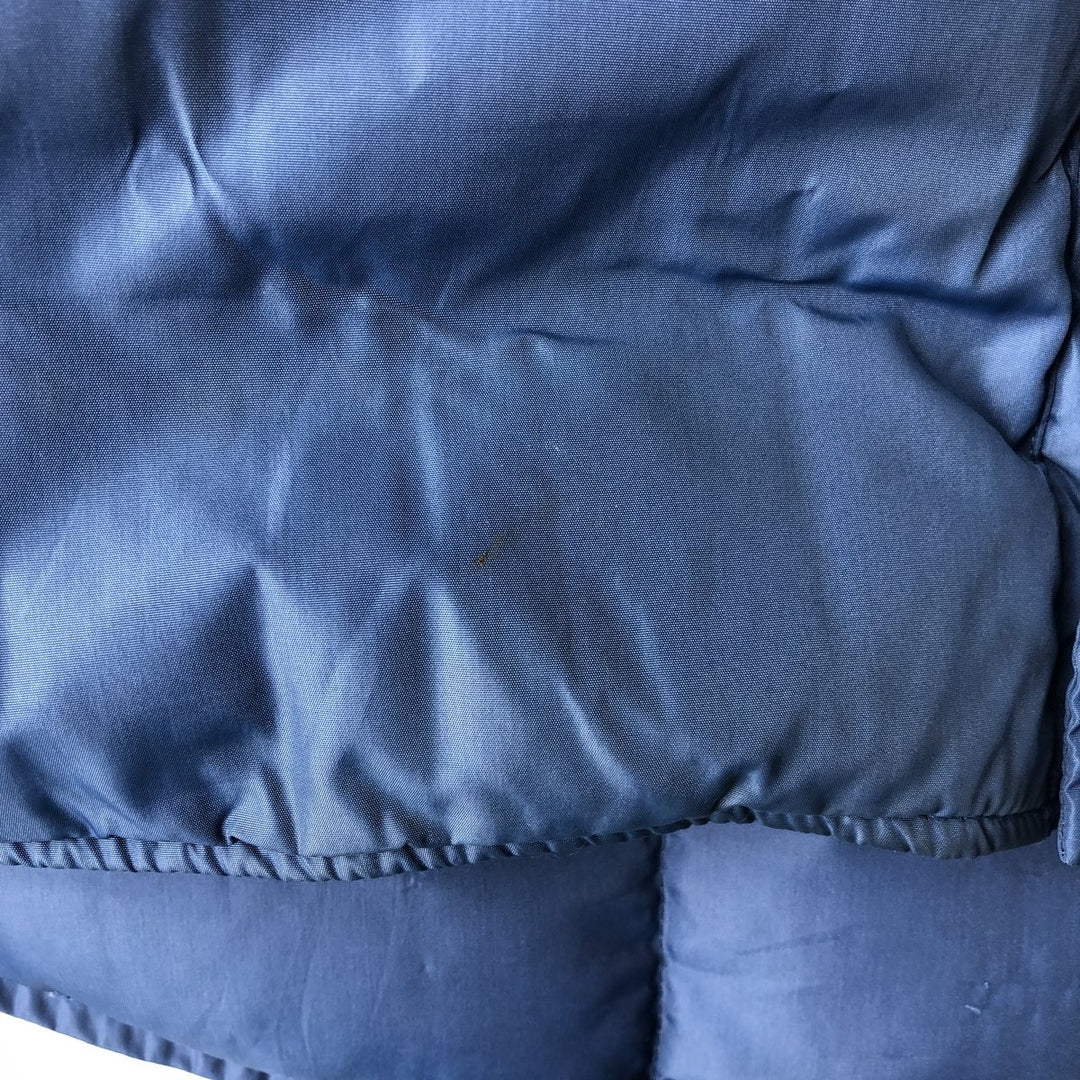 Vintage 80s-90'S Lands' End goose down vest, size M, men's Nylon Navy blue Vintage Second Hand