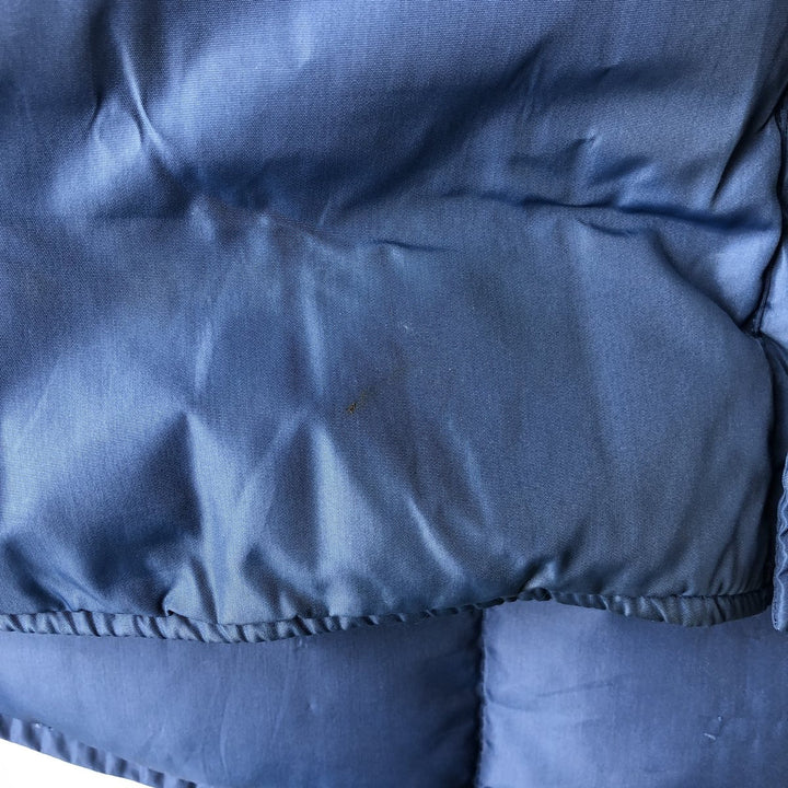 Vintage 80s-90'S Lands' End goose down vest, size M, men's Nylon Navy blue Vintage Second Hand