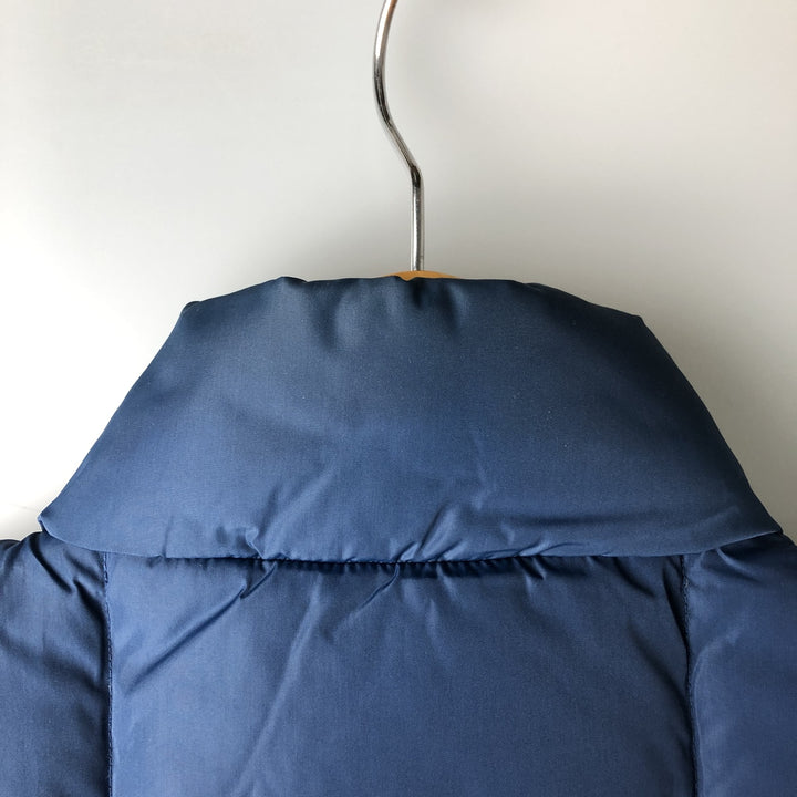 Vintage 80s-90'S Lands' End goose down vest, size M, men's Nylon Navy blue Vintage Second Hand