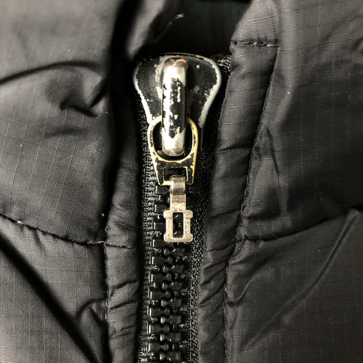 2000'S Eddie Bauer goose down vest, men's size small Nylon black type Vintage Second Hand