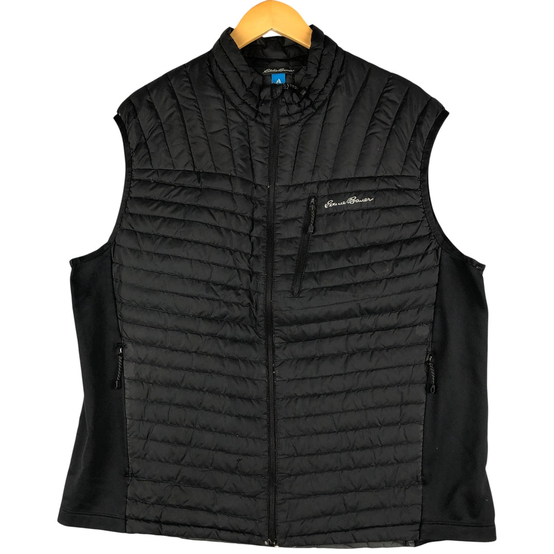 Eddie Bauer Ripstop Goose Down Vest, Men's XL polyester black type Vintage Second Hand