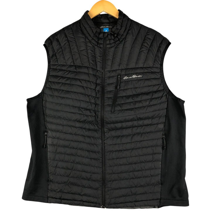 Eddie Bauer Ripstop Goose Down Vest, Men's XL polyester black type Vintage Second Hand