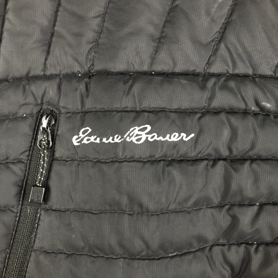 Eddie Bauer Ripstop Goose Down Vest, Men's XL polyester black type Vintage Second Hand