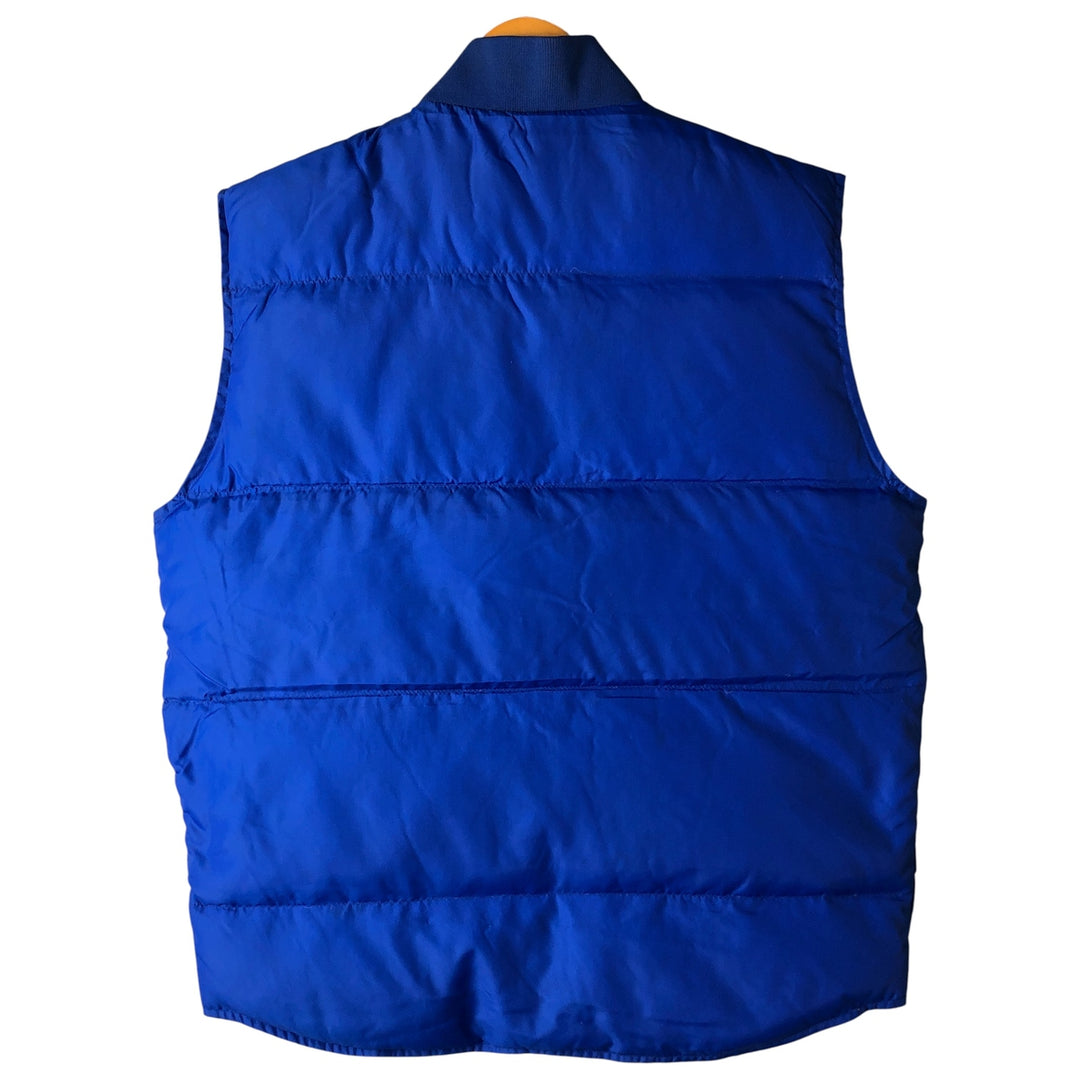 Vintage 80s-90'S Lands' End goose down vest, size M, men's Nylon blue type Vintage Second Hand
