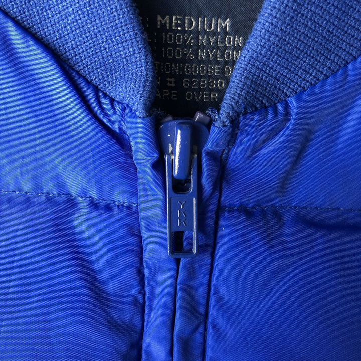 Vintage 80s-90'S Lands' End goose down vest, size M, men's Nylon blue type Vintage Second Hand