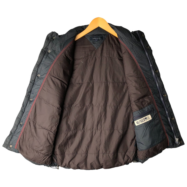 Tommy Hilfiger Down Vest, Men's Size M Nylon black type Vintage Second Hand