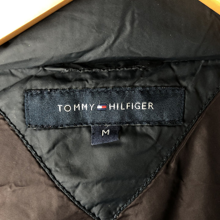 Tommy Hilfiger Down Vest, Men's Size M Nylon black type Vintage Second Hand