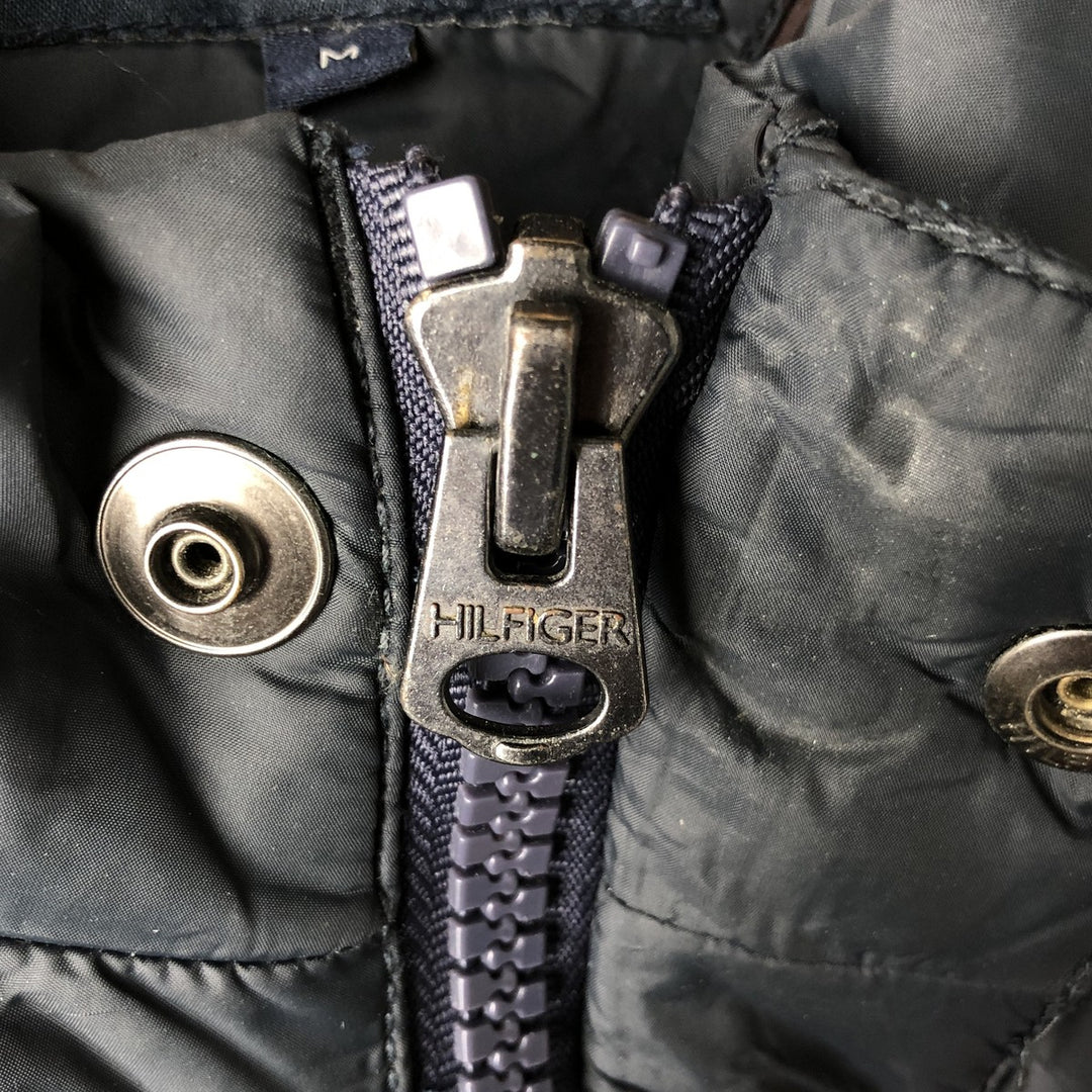 Tommy Hilfiger Down Vest, Men's Size M Nylon black type Vintage Second Hand