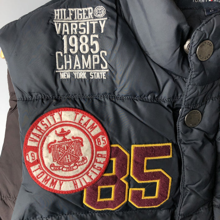 Tommy Hilfiger Down Vest, Men's Size M Nylon black type Vintage Second Hand