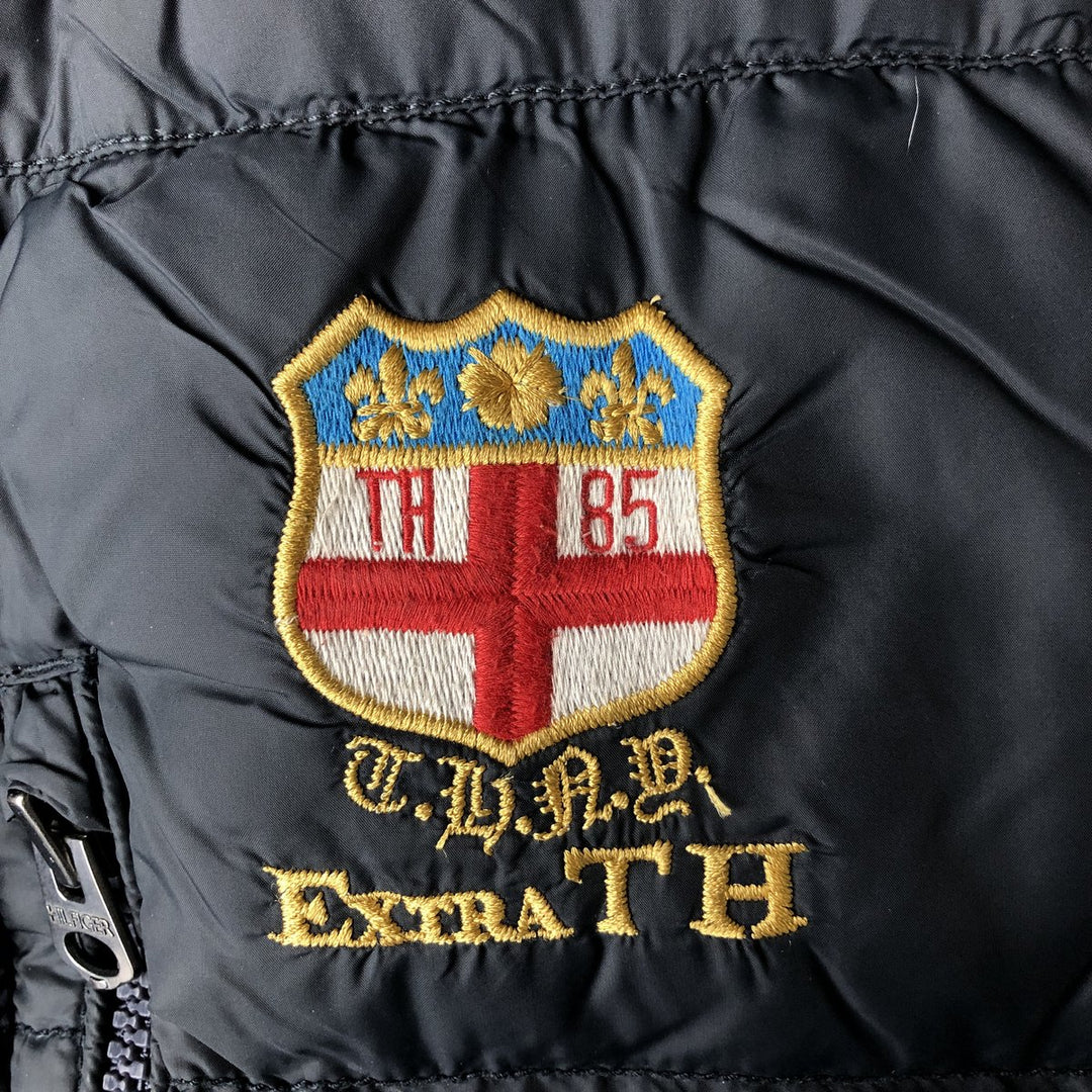 Tommy Hilfiger Down Vest, Men's Size M Nylon black type Vintage Second Hand