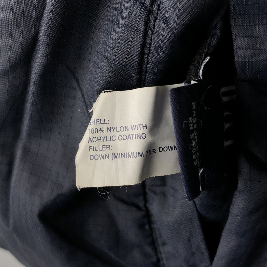 2000'S GAP reversible ripstop down vest, men's size L Nylon navy blue type Vintage Second Hand