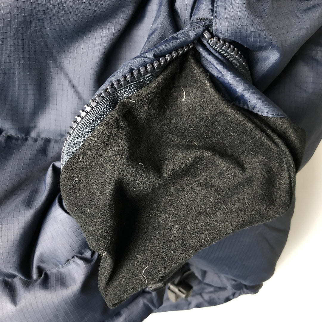 2000'S GAP reversible ripstop down vest, men's size L Nylon navy blue type Vintage Second Hand