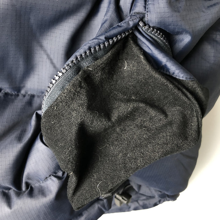 2000'S GAP reversible ripstop down vest, men's size L Nylon navy blue type Vintage Second Hand