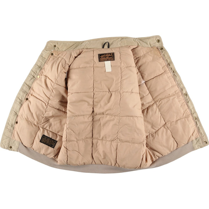 Vintage 1970'S Eddie Bauer goose down vest with black tag, size L, men's unclear Beige type Vintage Second Hand