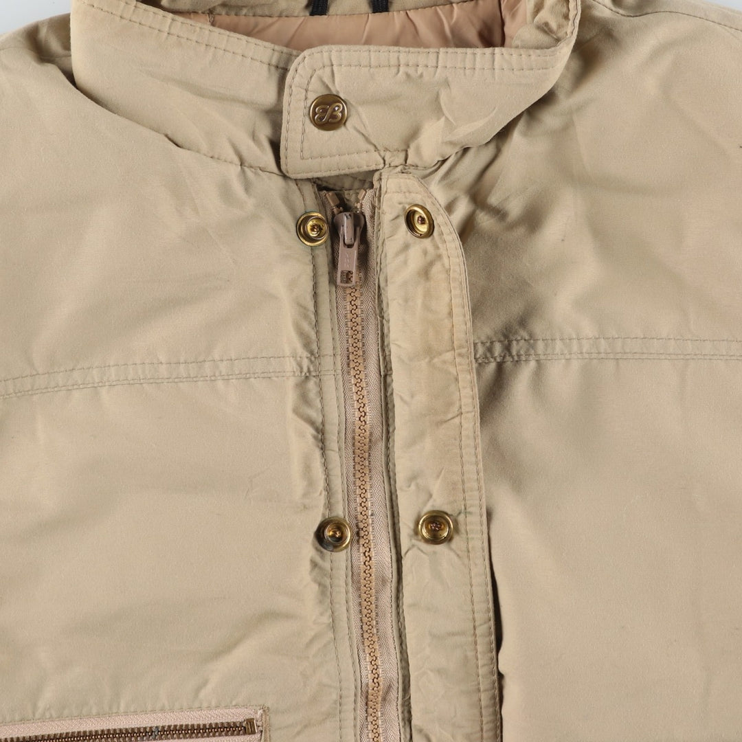 Vintage 1970'S Eddie Bauer goose down vest with black tag, size L, men's unclear Beige type Vintage Second Hand