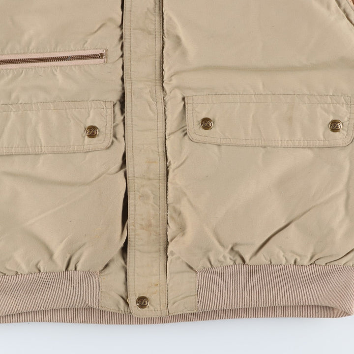 Vintage 1970'S Eddie Bauer goose down vest with black tag, size L, men's unclear Beige type Vintage Second Hand
